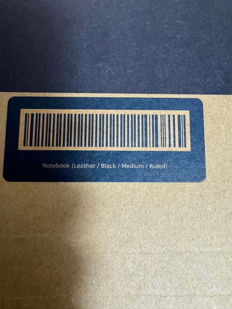 【GROVEMADE】レザーノートブック　ミディアムサイズ　本革　ブラック