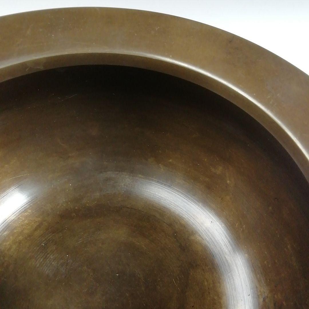 Ｗ３７　建水　『唐銅　不審庵伝来』『唐銅風炉師　黒瀬宗康』　共箱　茶道具