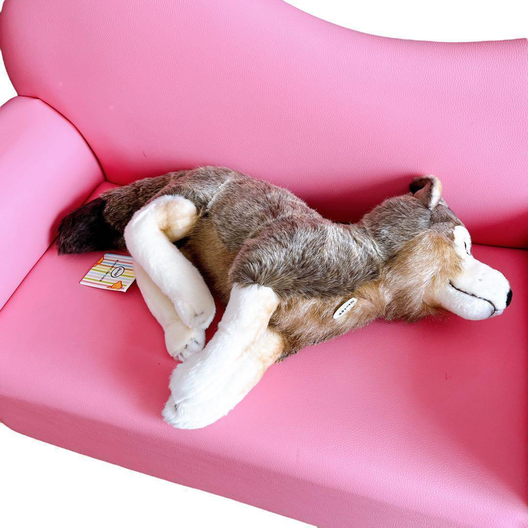希少 正規品 シュタイフ オオカミ つぶらな瞳がかわいい 狼 ブラウン 40cm