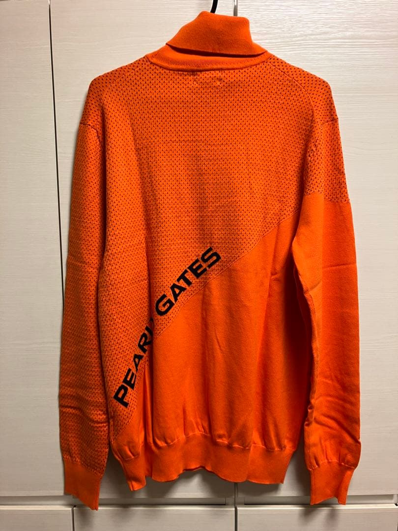 PEARLY GATES オレンジ タートルネック