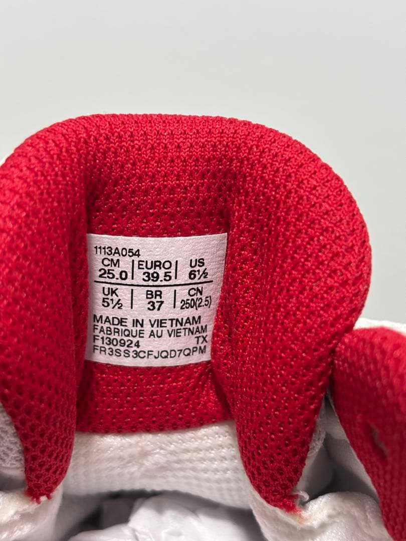 asics ゴルフシューズ　ホワイト/ブルー/レッド