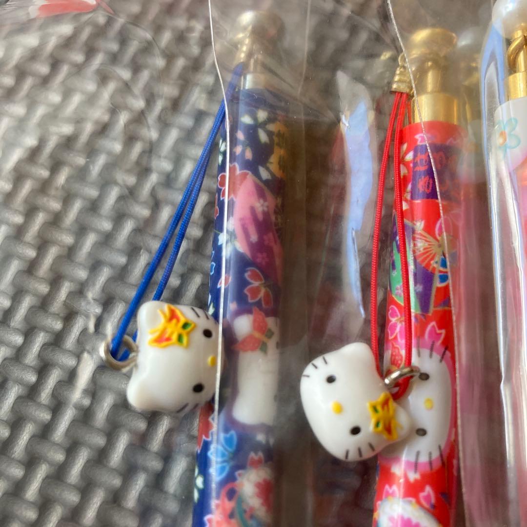 ハローキティ ボールペンセット 和風デザイン