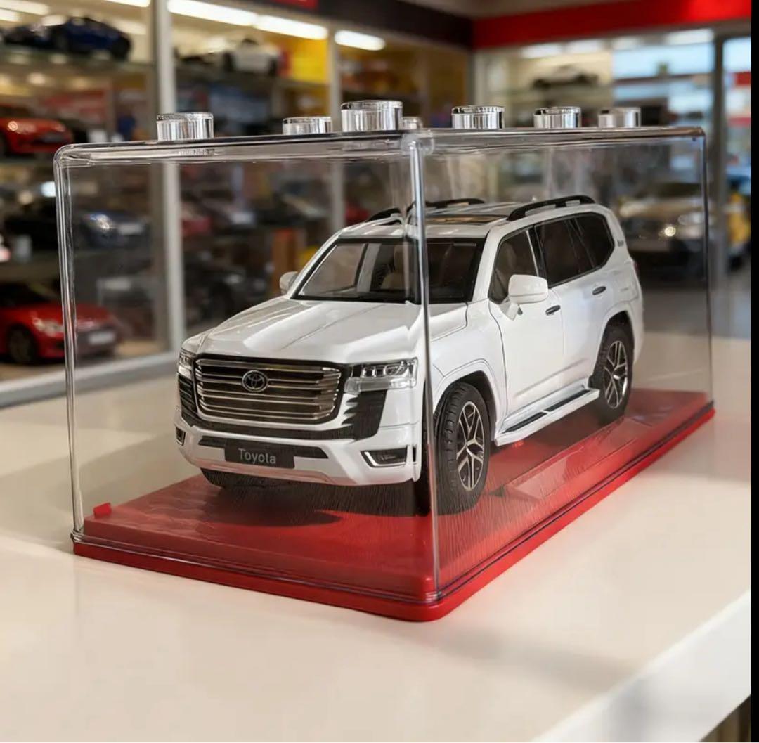 トヨタ ミニカー ホワイト ブラック 2色 1つ ランドクルーザー モデルカー