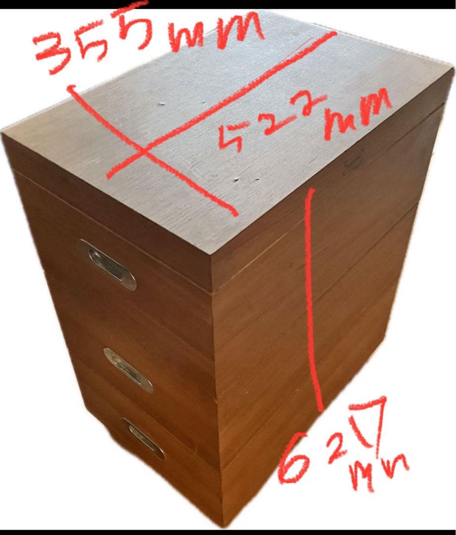 THISISME コレクションボックス　キャスター付き　木製　重厚感