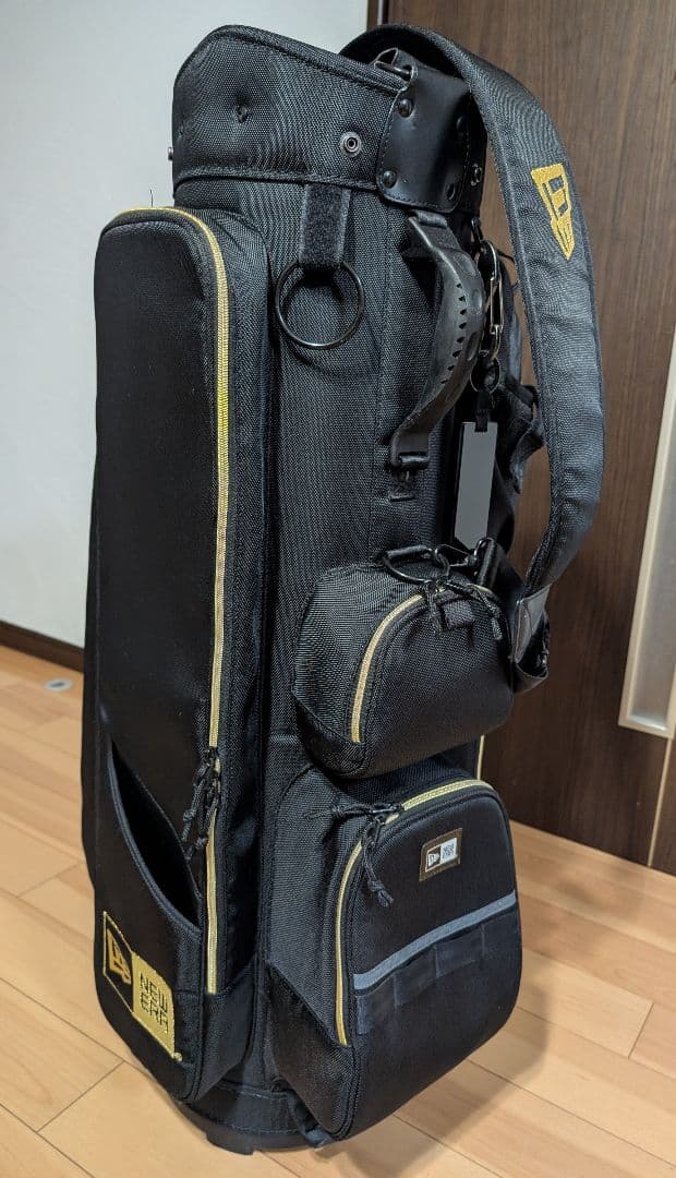 ニューエラ キャディーバッグ ブラック × ゴールド 9型 48㌅