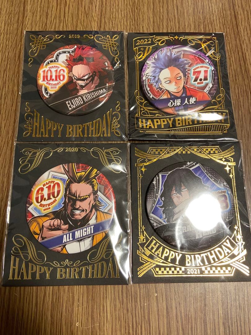僕のヒーローアカデミア　バースデー缶バッチ