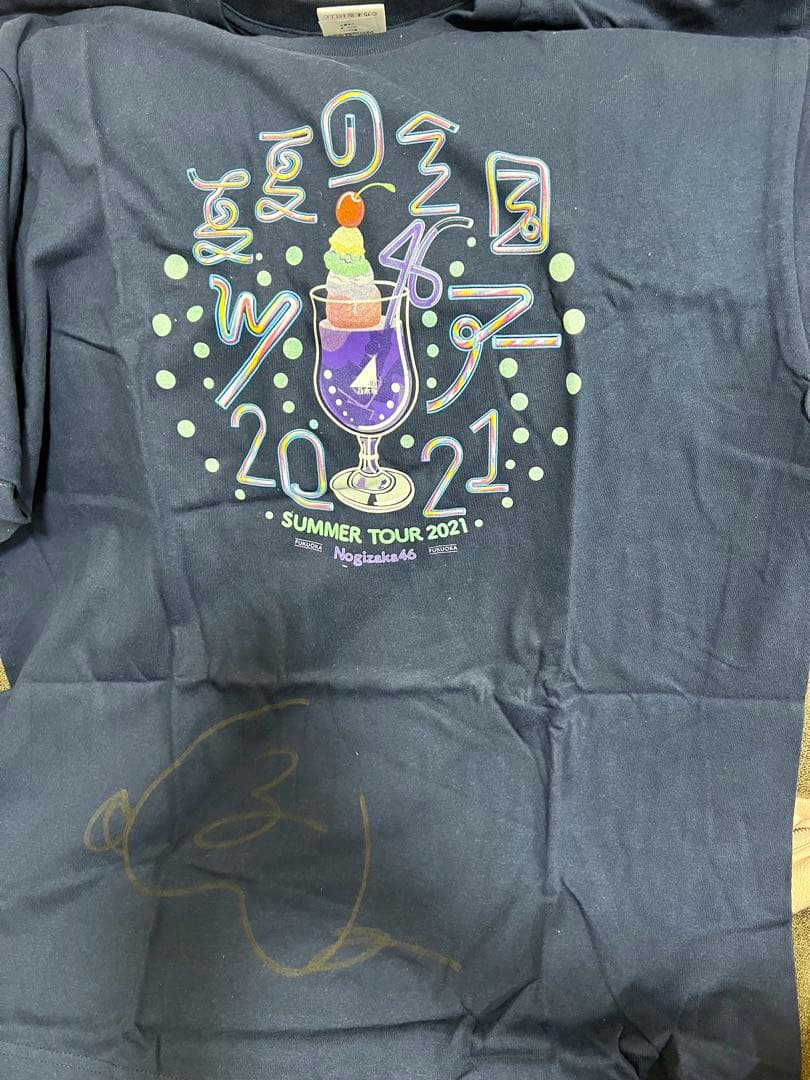桃*山様 乃木坂46 真夏の全国ツアー 2021 Tシャツ 大園桃子 直筆サイン