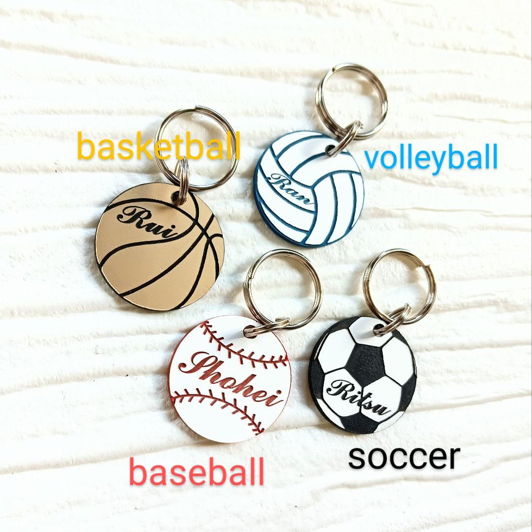 ✤名入れキーホルダー✤部活・クラブチーム／名入れ彫刻込オーダー