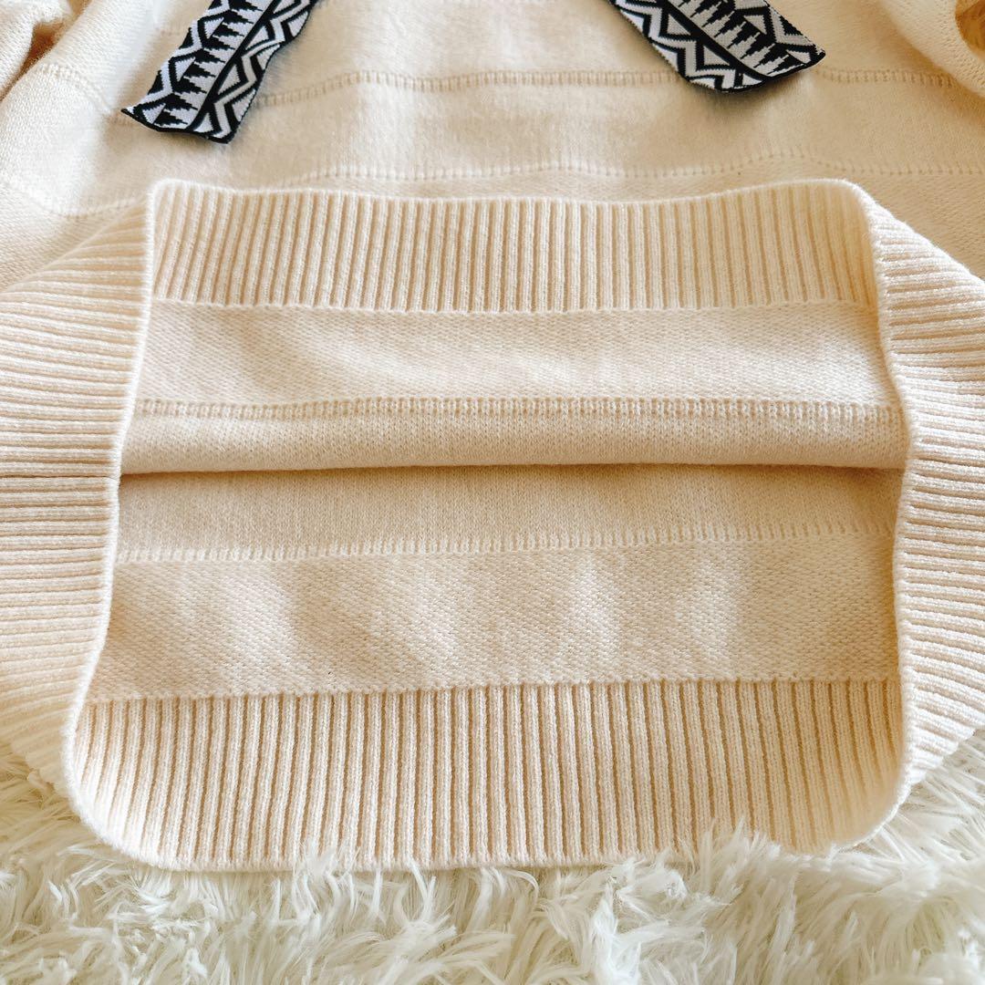 美品　パーリーゲイツ　ウール　カシミヤ フーディ　ニット　プルオーバー サイズ5