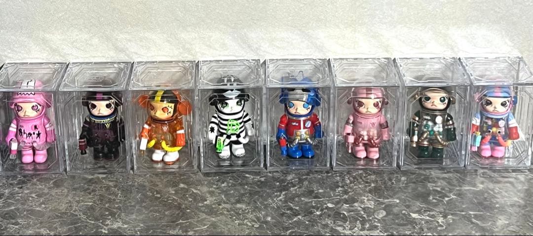 8体セットPOPMARTMEGA100%Space Molly シリーズケース付
