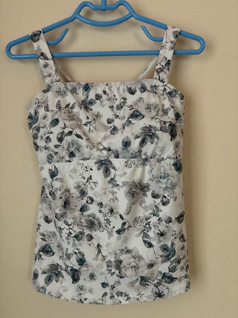 Chacott バランス ヨガウェア トップス キャミソール ブルー ローズ L