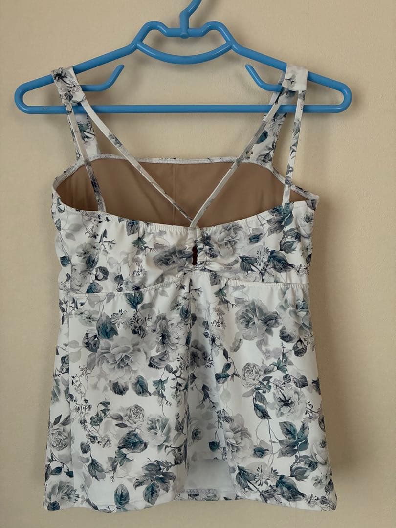 Chacott バランス ヨガウェア トップス キャミソール ブルー ローズ L