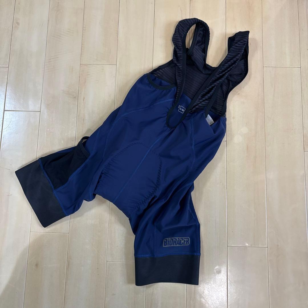 BIORACER ネイビー ビブカーゴショーツ M
