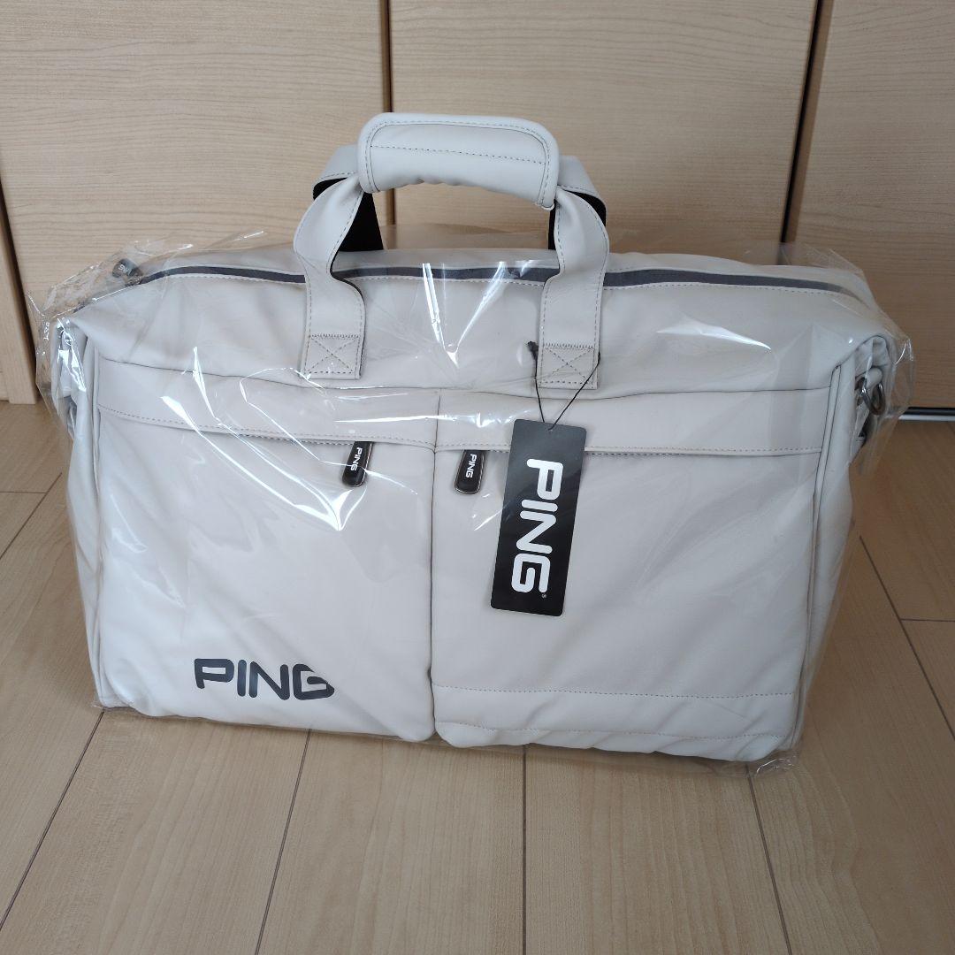 PING GB-P221 SOFT PU BOSTON アイボリー