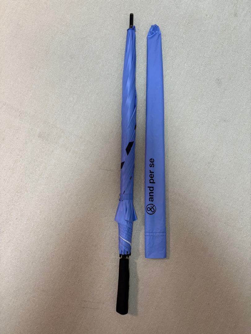 ゴルフ用紫色傘 & and per seロゴ入り