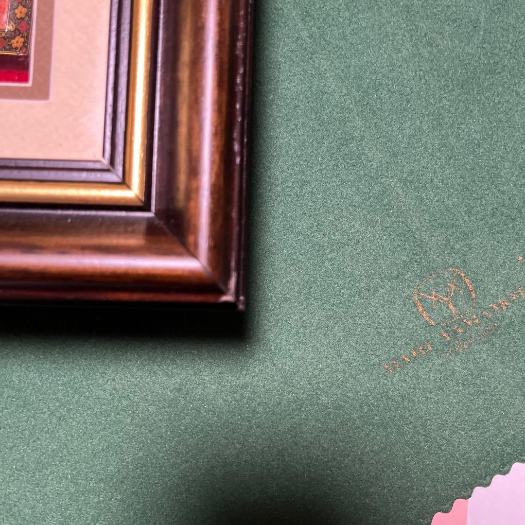 壁掛け　エナメルフラワー　アンティーク