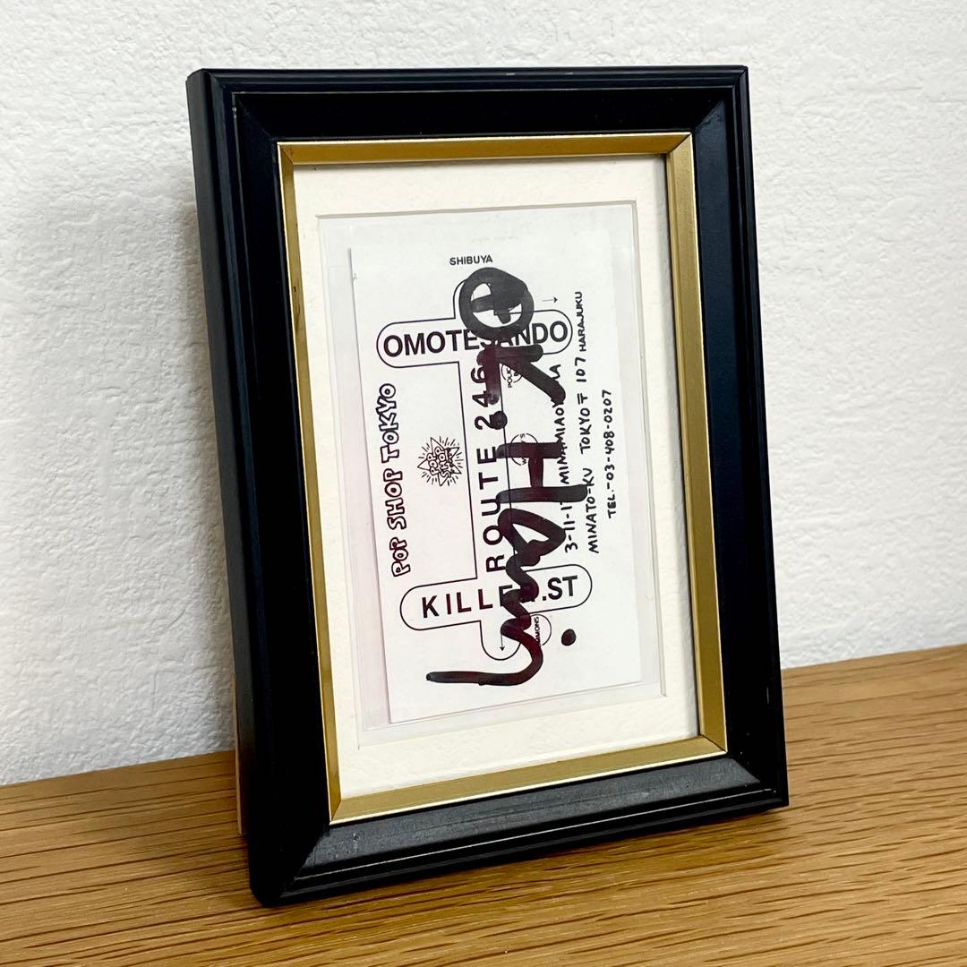 キースへリング・サイン入りpop shop東京ショップカード