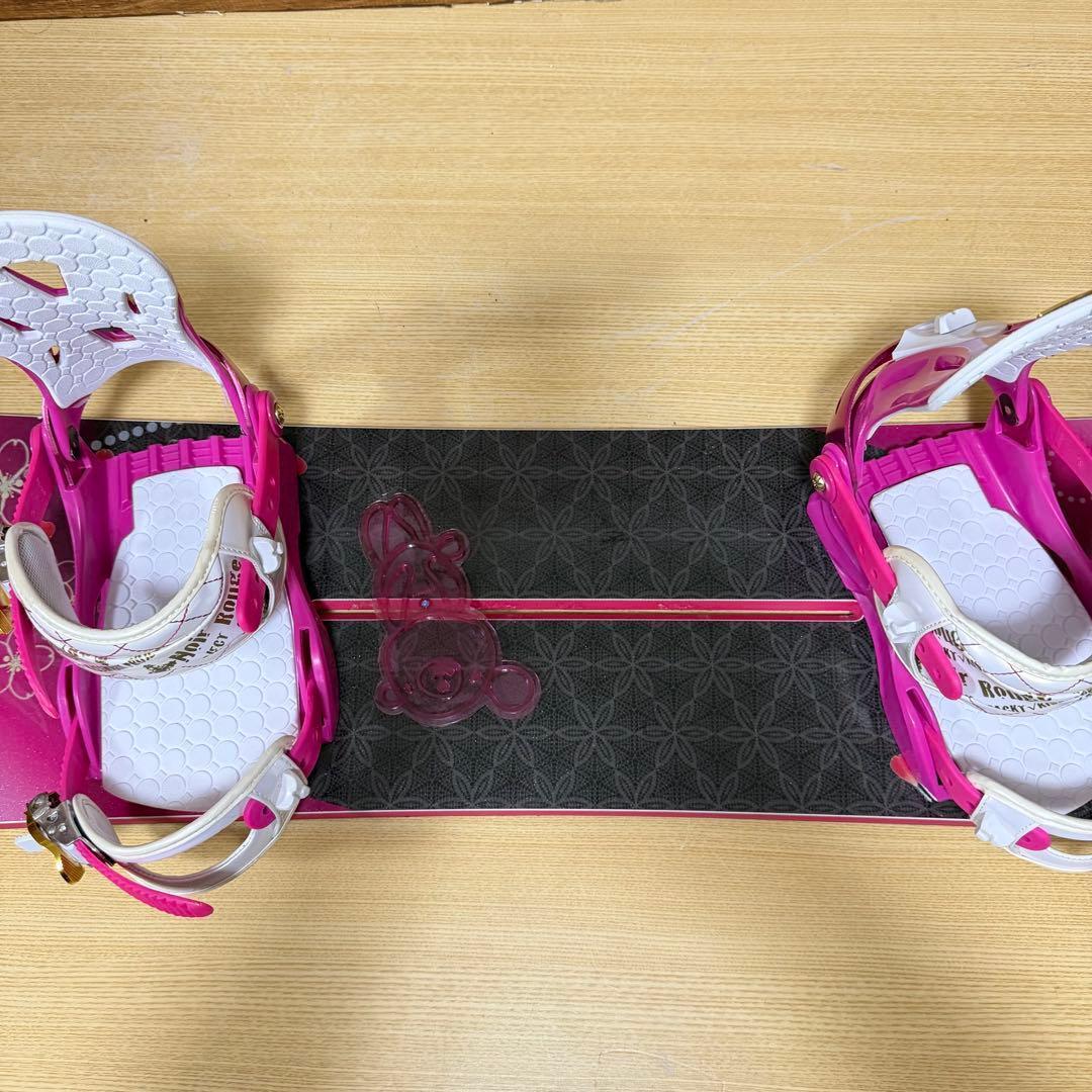 美品　kiss mark レディース　スノーボード3点　143cm かわいい