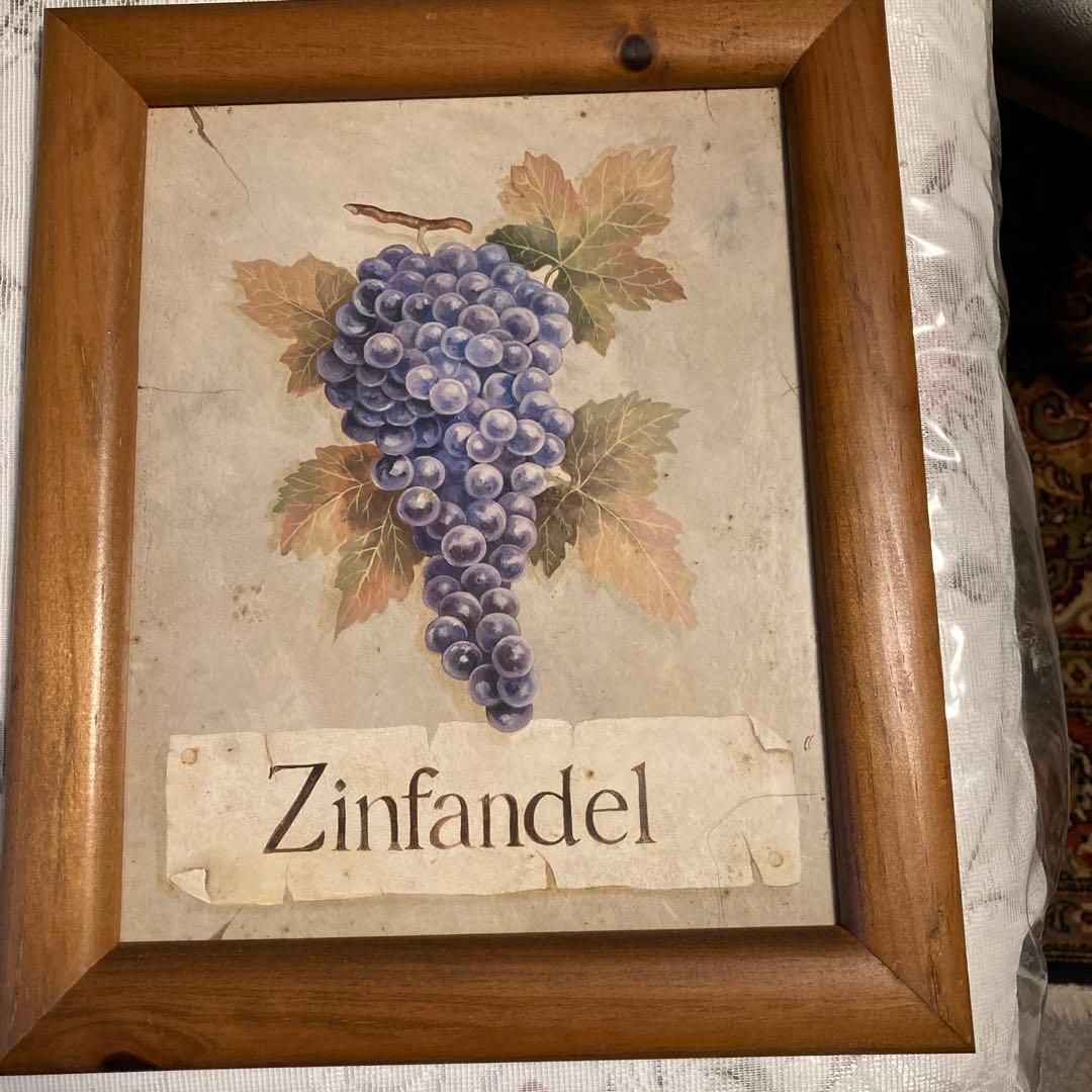 ワイン用ブドウの絵画セット6￼点セット