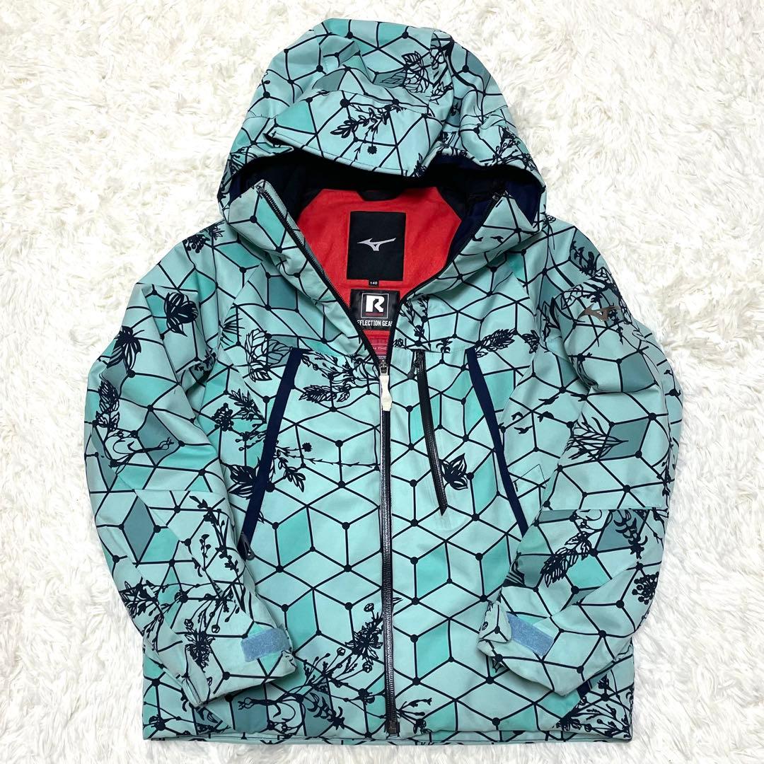 ミズノ チームJr 140 スキーウェア上下 ブレスサーモ 競技用 フルオープン