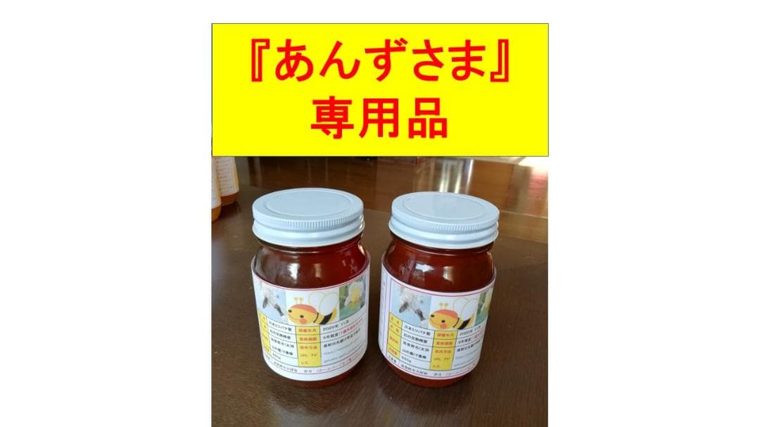 あんずさま専用品『100％純粋春蜜の2瓶セット』《幻の天然完熟百花蜜》