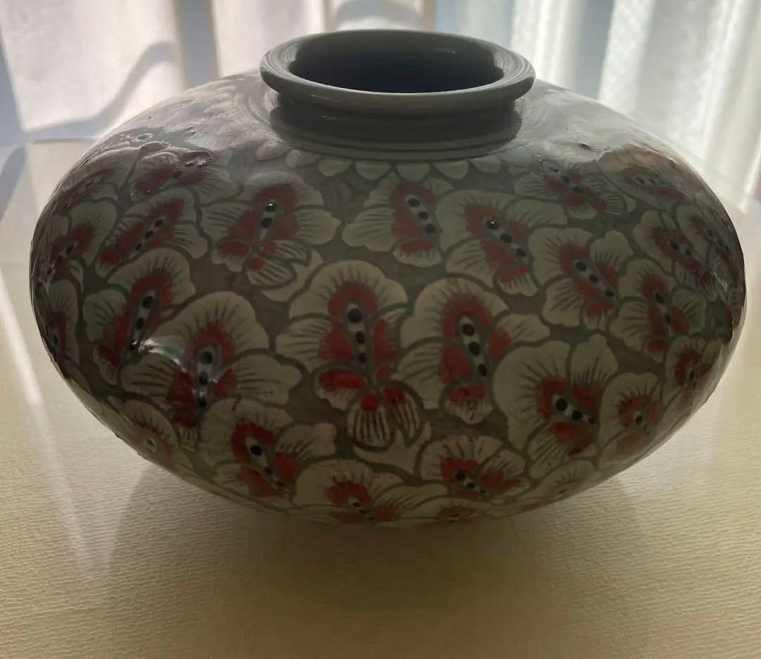 青磁　一峰　花瓶