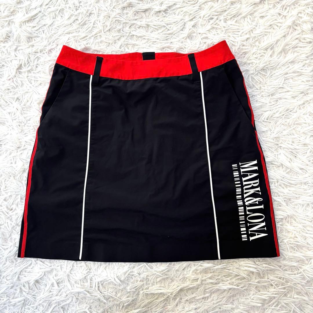 最新作 マークアンドロナ スカート ナイロン ストレッチ ブラック ゴルフウェア