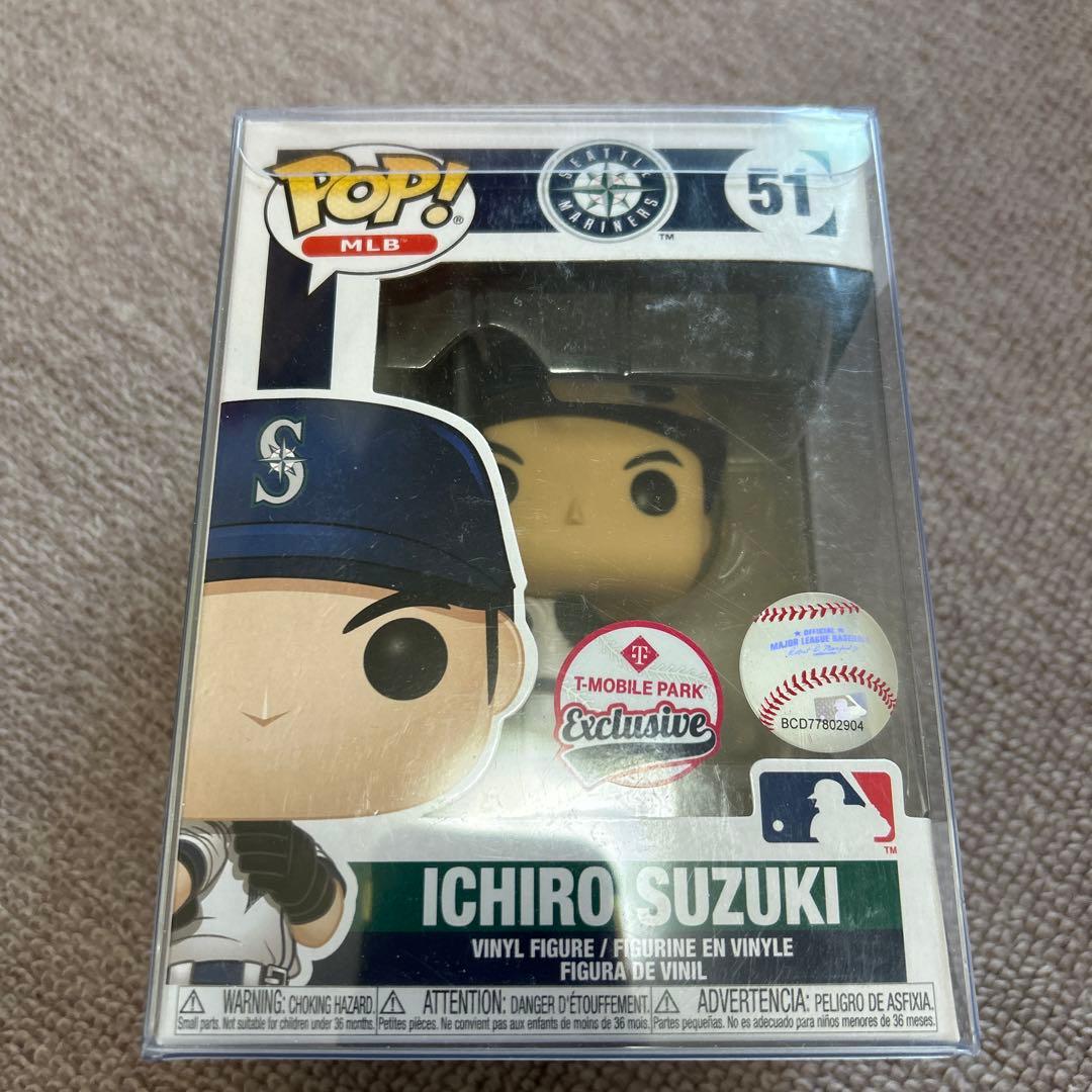 当日のチケット付！イチロー、Funko POP人形、シアトル球場限定＋写真