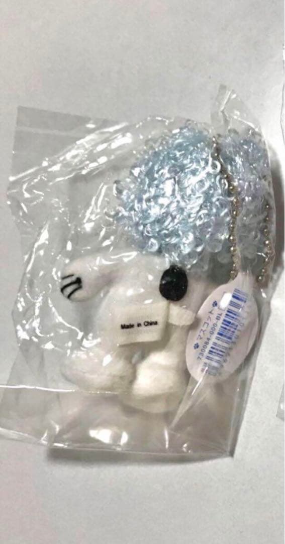 スヌーピー　ぬいぐるみマスコット　ファミリア　PEANUTS ブルー