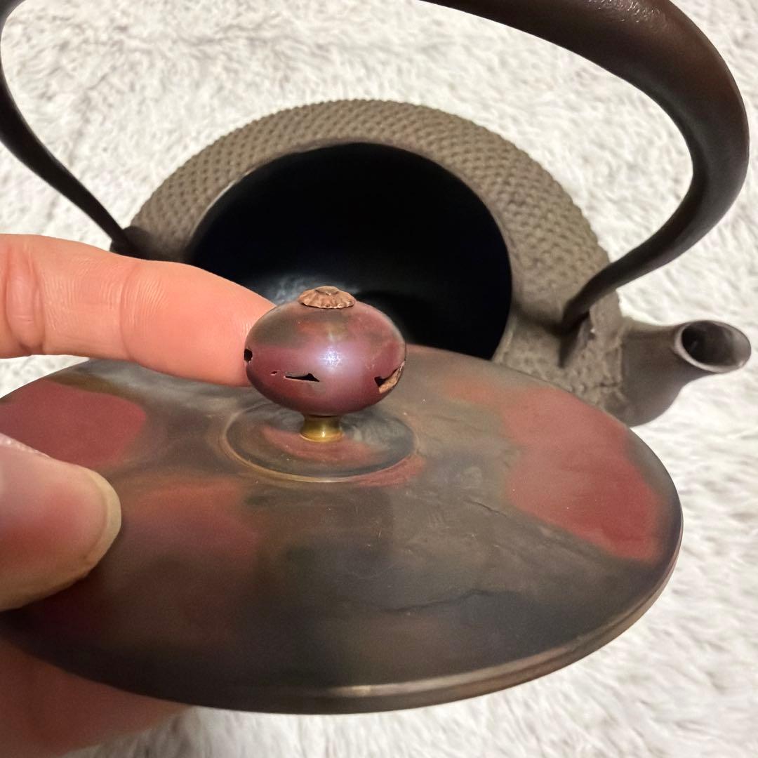 南部鉄器 鉄瓶 急須 霰模様 茶器