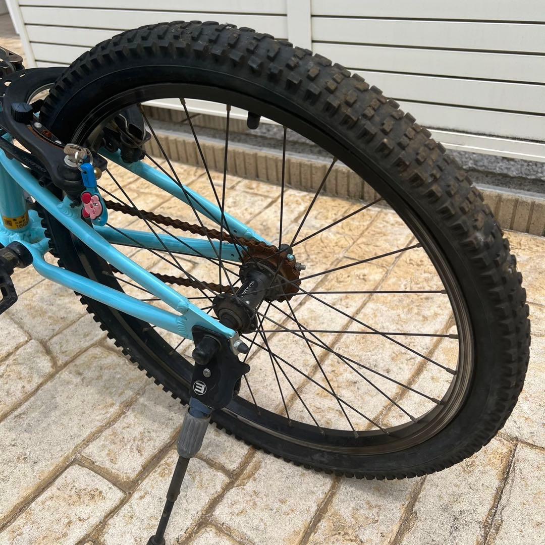 直接取引　ヨツバサイクル ジュニア自転車 水色　22インチ　廃盤