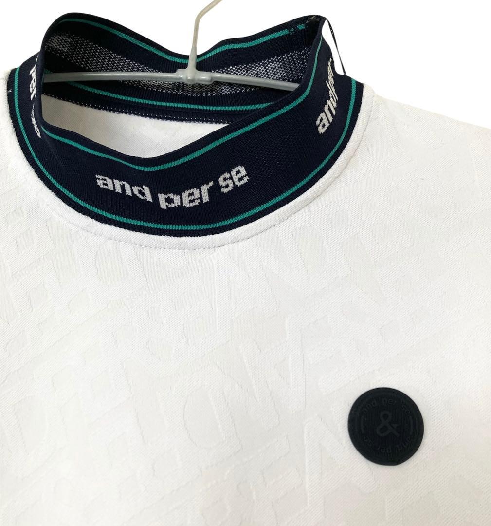 and per se ゴルフ　2025春夏新作　モックネック半袖