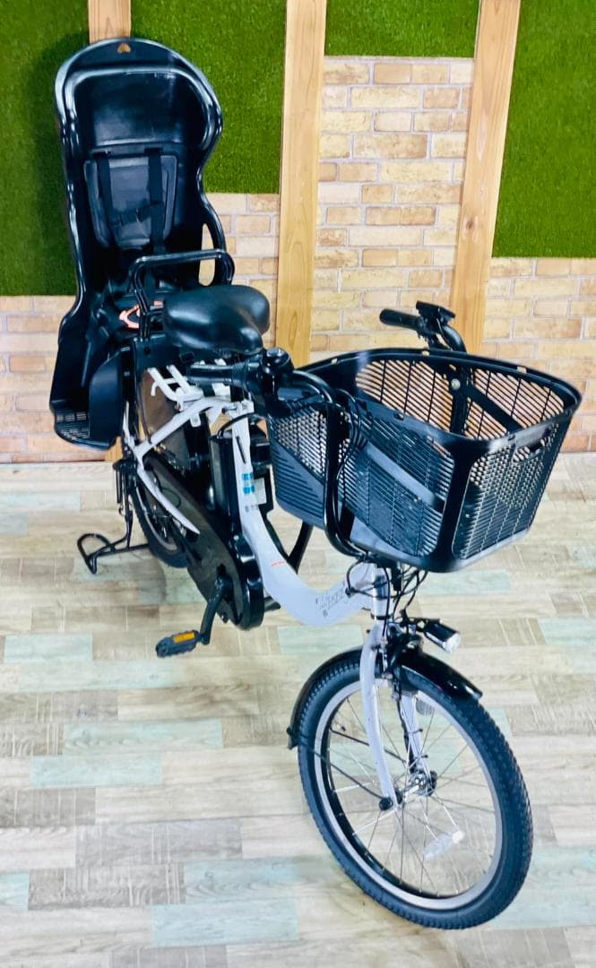 整備済 大容量 ホワイト系 ヤマハ 子供乗せ電動アシスト自転車 ZH2883