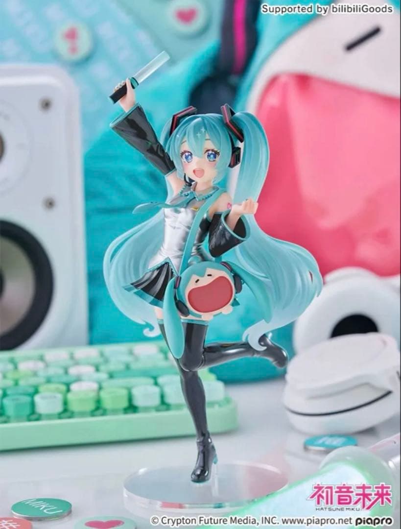 初音ミク TENITOL フリュー UWA ふわふわ可愛い笑顔バッグ　フィギュア