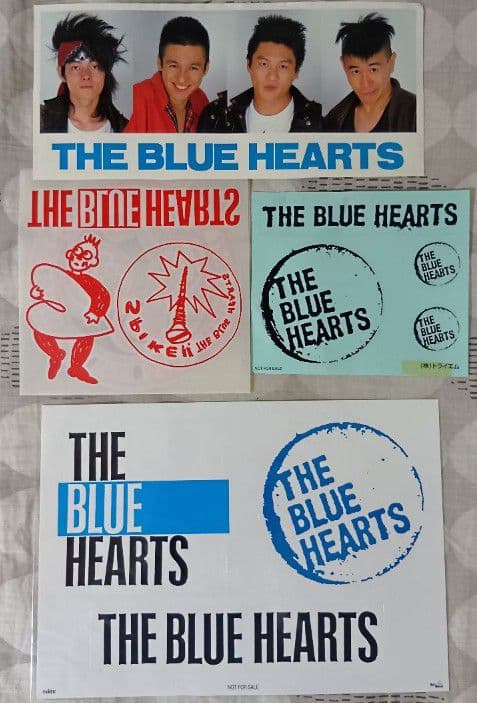 ブルーハーツ ステッカー＆缶バッジセット