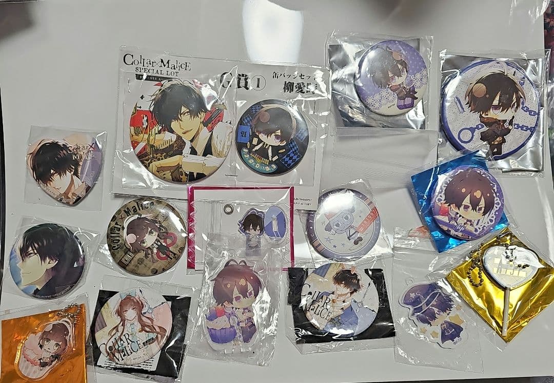 Collar×Malice カラマリ 柳愛時 缶バッジ 　アクリルスタンドセット