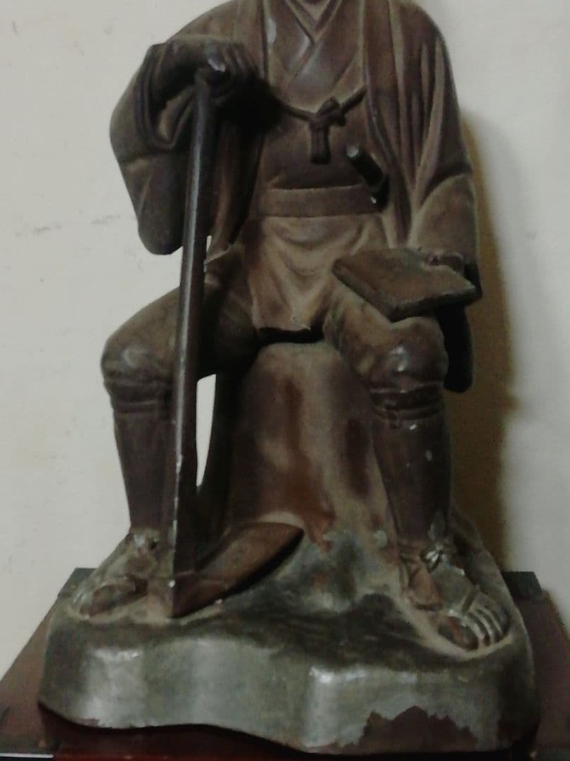 二ノ宮金次郎成人して後に侍(武士)になっての像/ 超ー希少