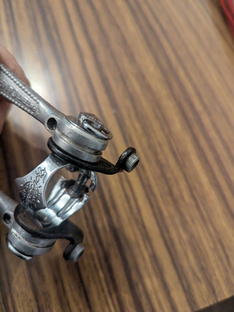 ビンテージ カンパニョーロ レコード Wレバー 鉄レコ record