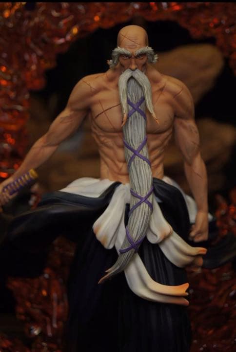 BLEACH 黒衣少年図 山本元柳齋重國ガレージキット ガレキ スタチュー