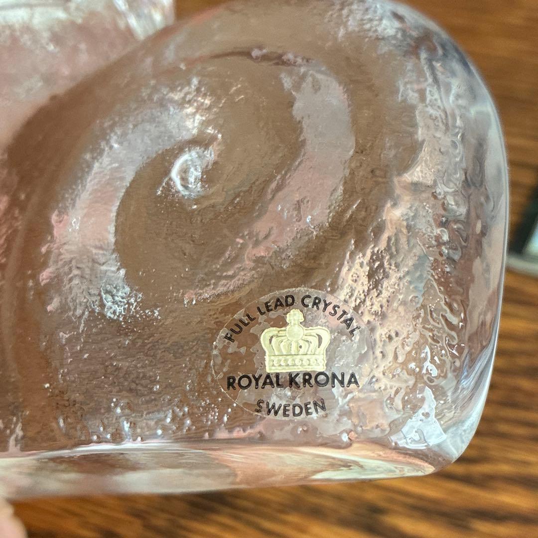 Lisa Larson /リサラーソン ロイヤルクローナ　ガラスオブジェ 猫