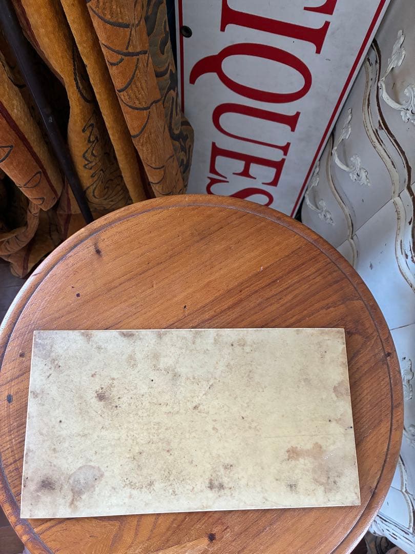 フランス　アンティーク　サイン　プレート　看板　 注意喚起　標識　文字沢山