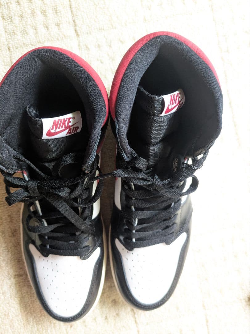 シューズ(男性用) AIR JORDAN 1 RETRO HI OG black/gym red