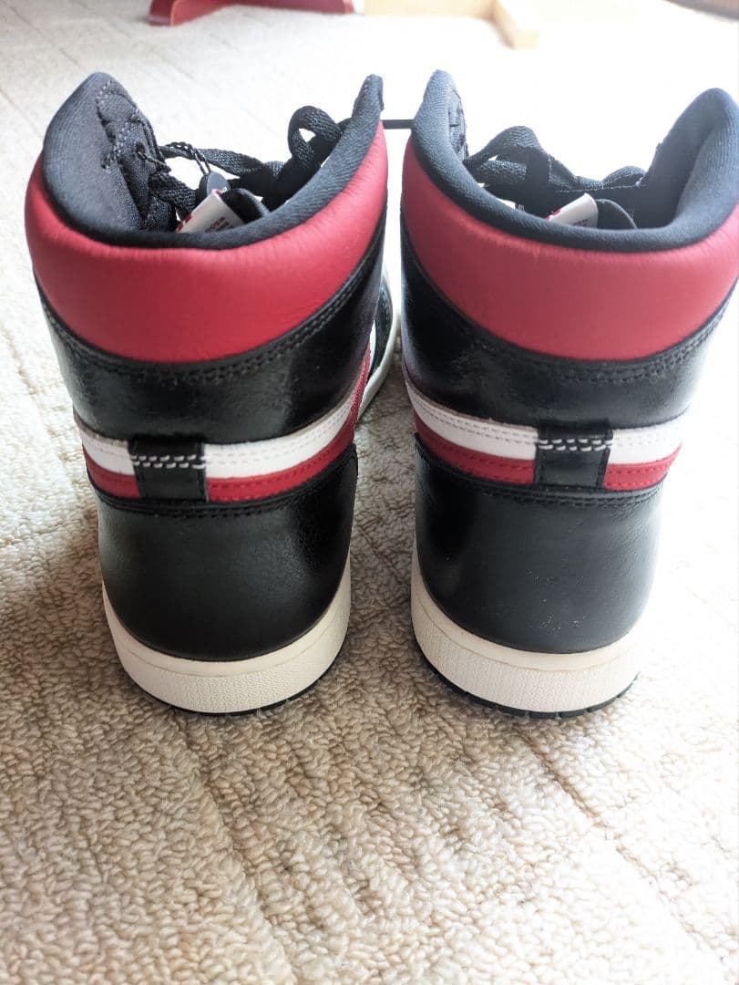シューズ(男性用) AIR JORDAN 1 RETRO HI OG black/gym red