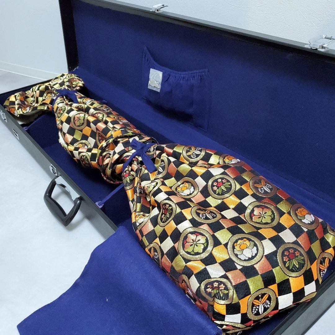 三味線 紅木 中棹 丸打胴 ハードケース 民謡 地唄