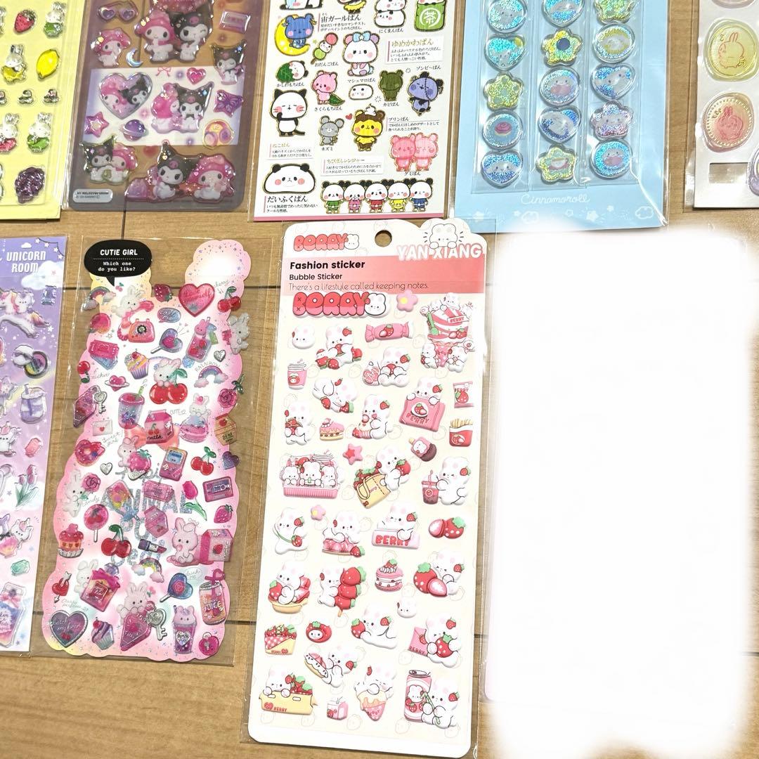 ズートピア　ボンボンドロップ　コットンパフィ　うるちゅる　日焼けキティ　シール