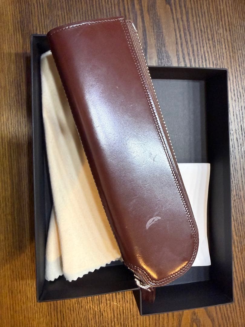 【吉田カバン】ブラウンレザー筆箱 日本製 037