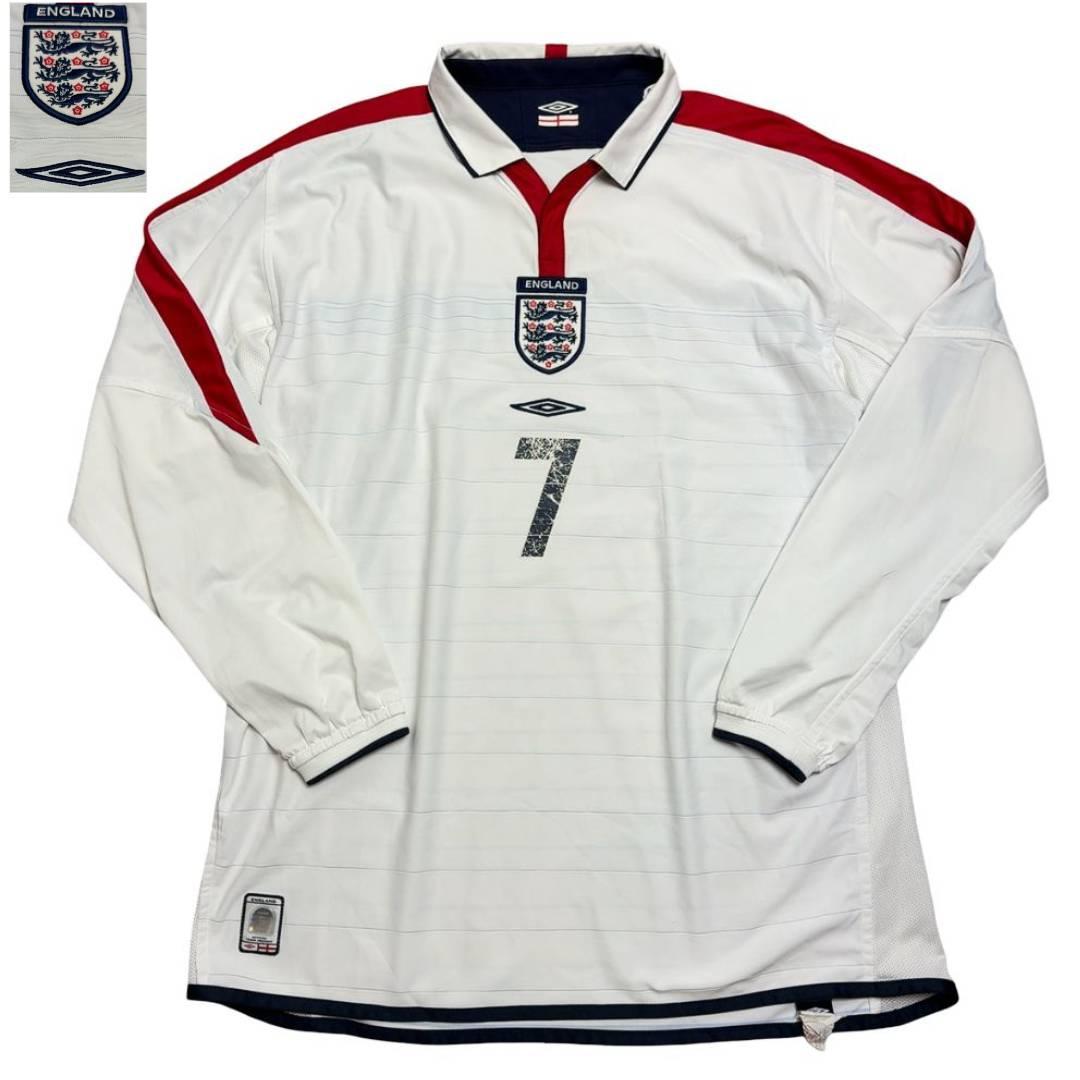 UMBRO イングランド代表 ユニフォーム ベッカム #7 L ゲームシャツ