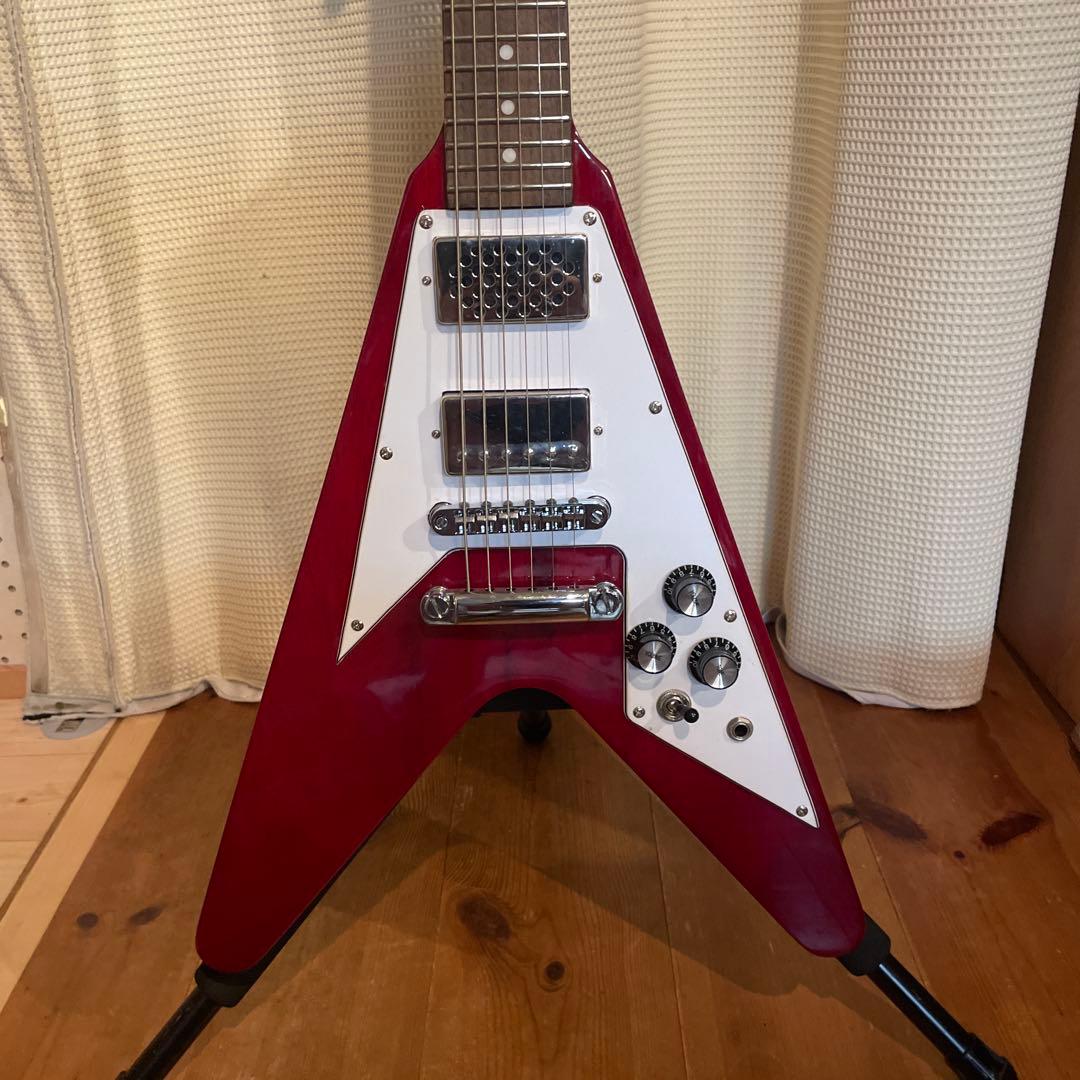 GrassRoots ミニエレキ　フライングV スピーカー内蔵