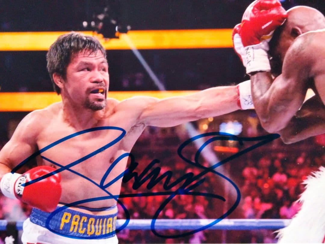 セール中…マニーパッキャオ直筆サイン2Lサイズ写真…Manny Pacquiao