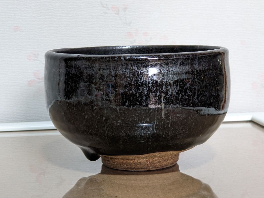 ♦茶道具 窯変天目 虹彩 抹茶碗 作家物 青山作 茶道具 コレクション 骨董品